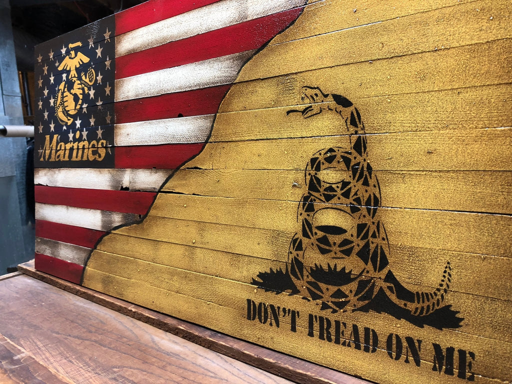 Honor Military Service with Our Wood Flags