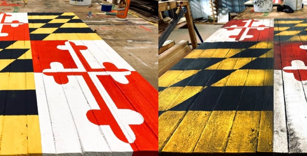 The Unique Aging Grime: Creating Old-World Charm with Wooden American Flag Signs