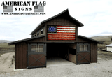 Oversized American Flags - Rustic Wood Flag - American Flag Signs