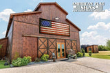 Oversized American Flags - Rustic Wood Flag - American Flag Signs