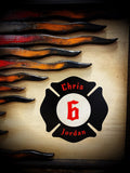 American Firefighters Flag - Custom Wood Flag - American Flag Signs