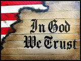 In God We Trust Flag - Wood Flags - American Flag Signs
