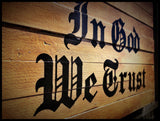 In God We Trust Flag - Wood Flags - American Flag Signs