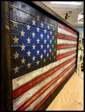 Oversized American Flags - Rustic Wood Flag - American Flag Signs