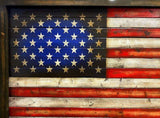 Oversized American Flags - Rustic Wood Flag - American Flag Signs