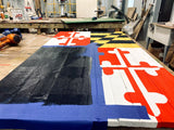 Oversized Maryland State Flag - Giant Wood Flags - American Flag Signs