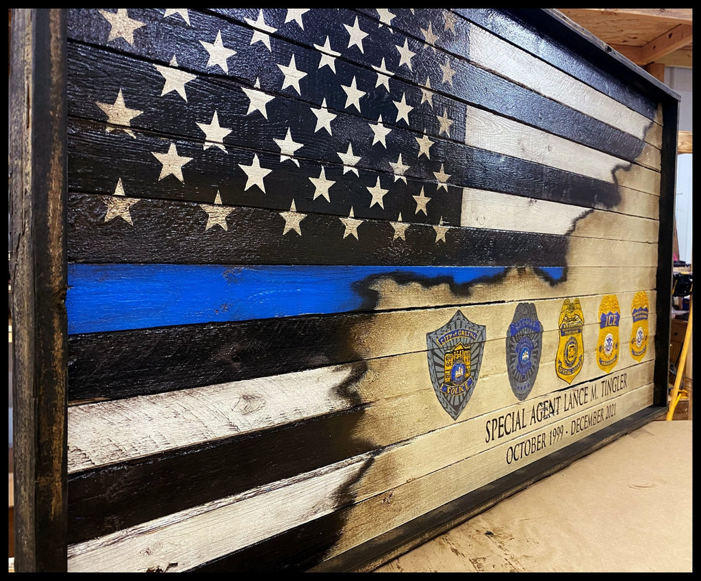 Gatsonflag Sign Amazing Custom Law Enforcement Flags – American Flag Signs