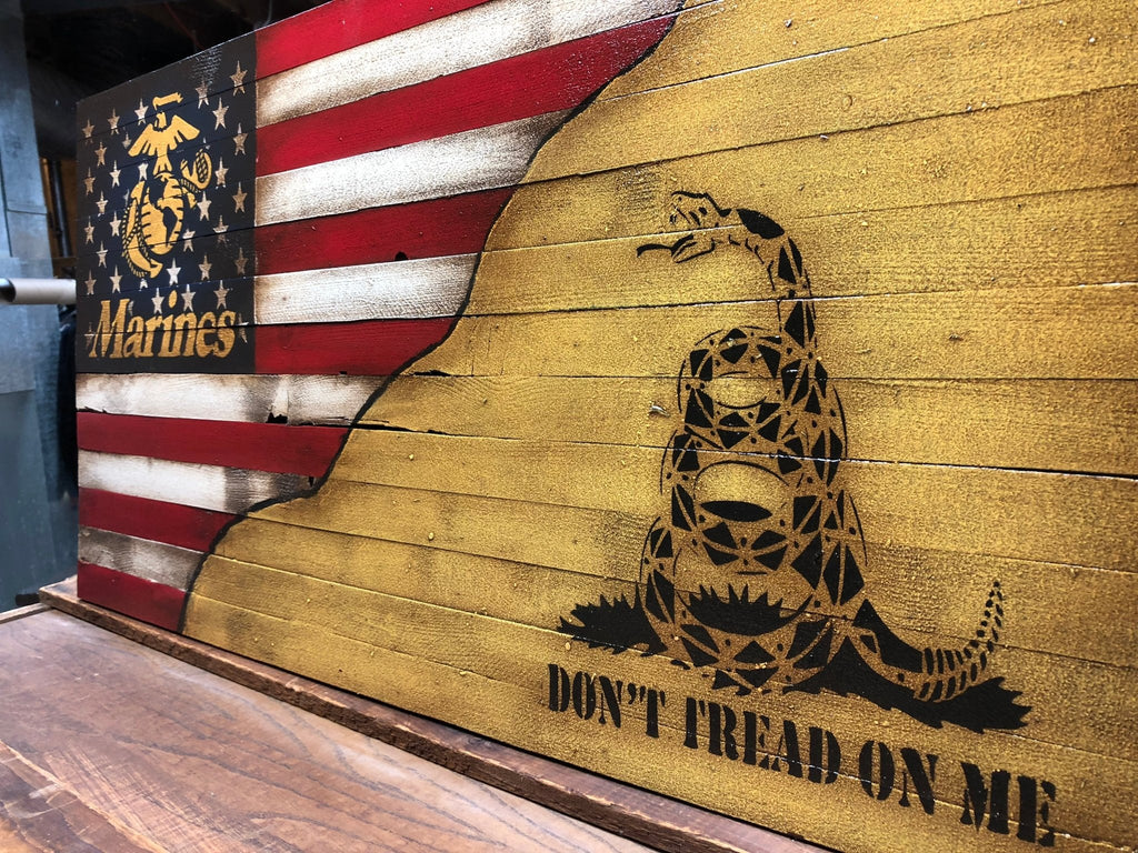 Honor Military Service with Our Wood Flags