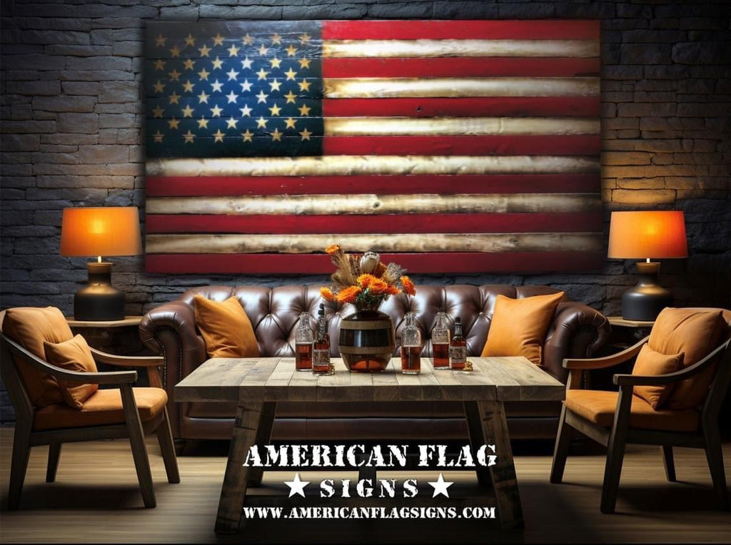 Our Wooden American Flags Dramatically Transform Decor