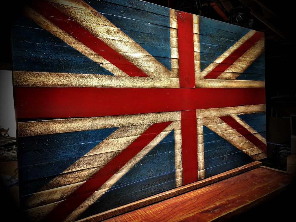 The Andersons Honor Their Heritage with a Wooden British Flag