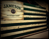 Jameson Irish Whiskey Rustic Flag - American Flag Signs