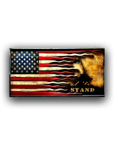 48” American Iwo Jima Flag - American Flag Signs