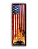 9/11 Ground Zero Memorial Flag - Never Forget - Wood Flag