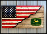 American John Deere Flag - American Flag Signs