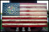 Army Rangers Flag, US Army Flag, Wood Army Flag,Ranger 2nd Battalion, Rustic American Flag - American Flag Signs