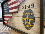 Customized Law Enforcement Flag - American Flag Signs