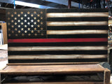 Firefighters Flag - Red Line Flag - American Flag Signs