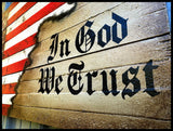 In God We Trust Flag - Wood Flags - American Flag Signs