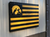 Iowa Hawkeyes Alumni Flag - American Flag Signs