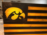 Iowa Hawkeyes Alumni Flag - American Flag Signs