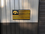 Iowa Hawkeyes Alumni Flag - American Flag Signs