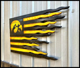 Iowa Hawkeyes Battle Flag - American Flag Signs