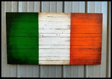 Irish Flag - Wood Irish Flag - American Flag Signs