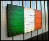 Irish Flag - Wood Irish Flag - American Flag Signs