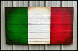 Italian Flag - Wood Italy Flag - American Flag Signs