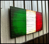 Italian Flag - Wood Italy Flag - American Flag Signs