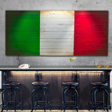 Italian Flag - Wood Italy Flag - American Flag Signs
