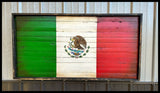 Mexico Flag - Wood Mexican Flag - American Flag Signs