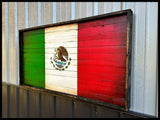 Mexico Flag - Wood Mexican Flag - American Flag Signs