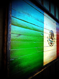 Mexico Flag - Wood Mexican Flag - American Flag Signs