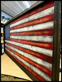 Oversized American Flags - Rustic Wood Flag - American Flag Signs