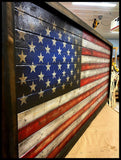 Oversized American Flags - Rustic Wood Flag - American Flag Signs