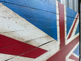 Oversized British Flag - Rustic Wood - American Flag Signs