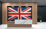 Oversized British Flag - Rustic Wood - American Flag Signs