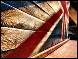 Oversized British Flag - Rustic Wood - American Flag Signs