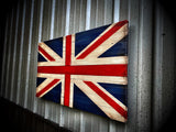 Oversized British Flag - Rustic Wood - American Flag Signs