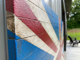 Oversized British Flag - Rustic Wood - American Flag Signs