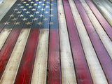 Oversized Vertical American Flag - Giant Wood Flags - American Flag Signs