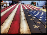 Oversized Vertical American Flag - Giant Wood Flags - American Flag Signs