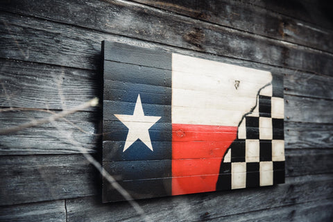 Texas Racing Flag - American Flag Signs