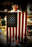 Vertical Hanging American Flag - American Flag Signs