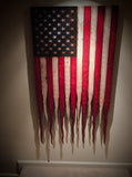 Vertical Hanging American Flag - American Flag Signs